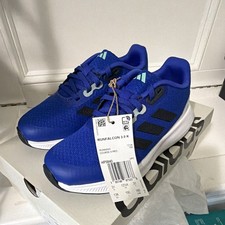 adidas Runfalcon Unisex Kids Blue Mesh Running Sneakers size US 13K