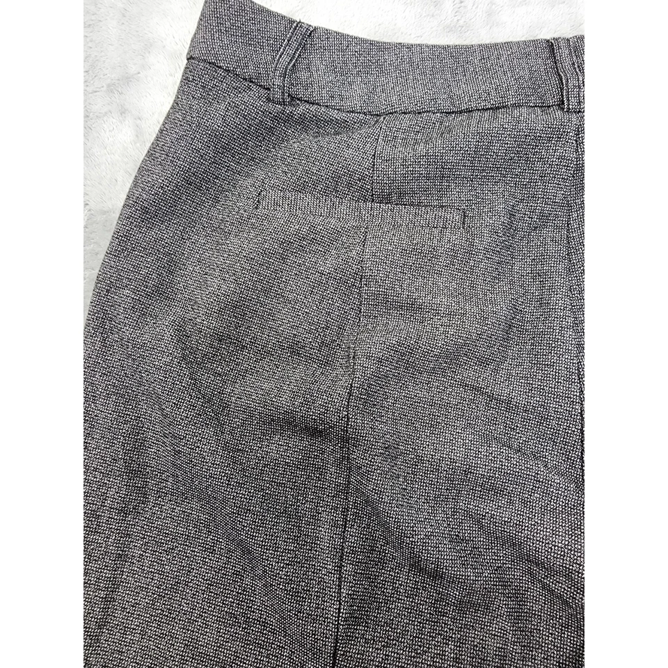 Pantalones ajustados de tiro medio Nine West talla 16 grises negros elásticos oficina carrera Foto 3 de 4