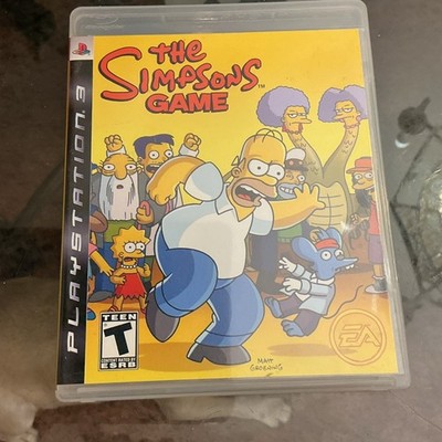 Electronic Arts The Simpsons Game PS3 Manual Included Co-Op Mode Action 2007