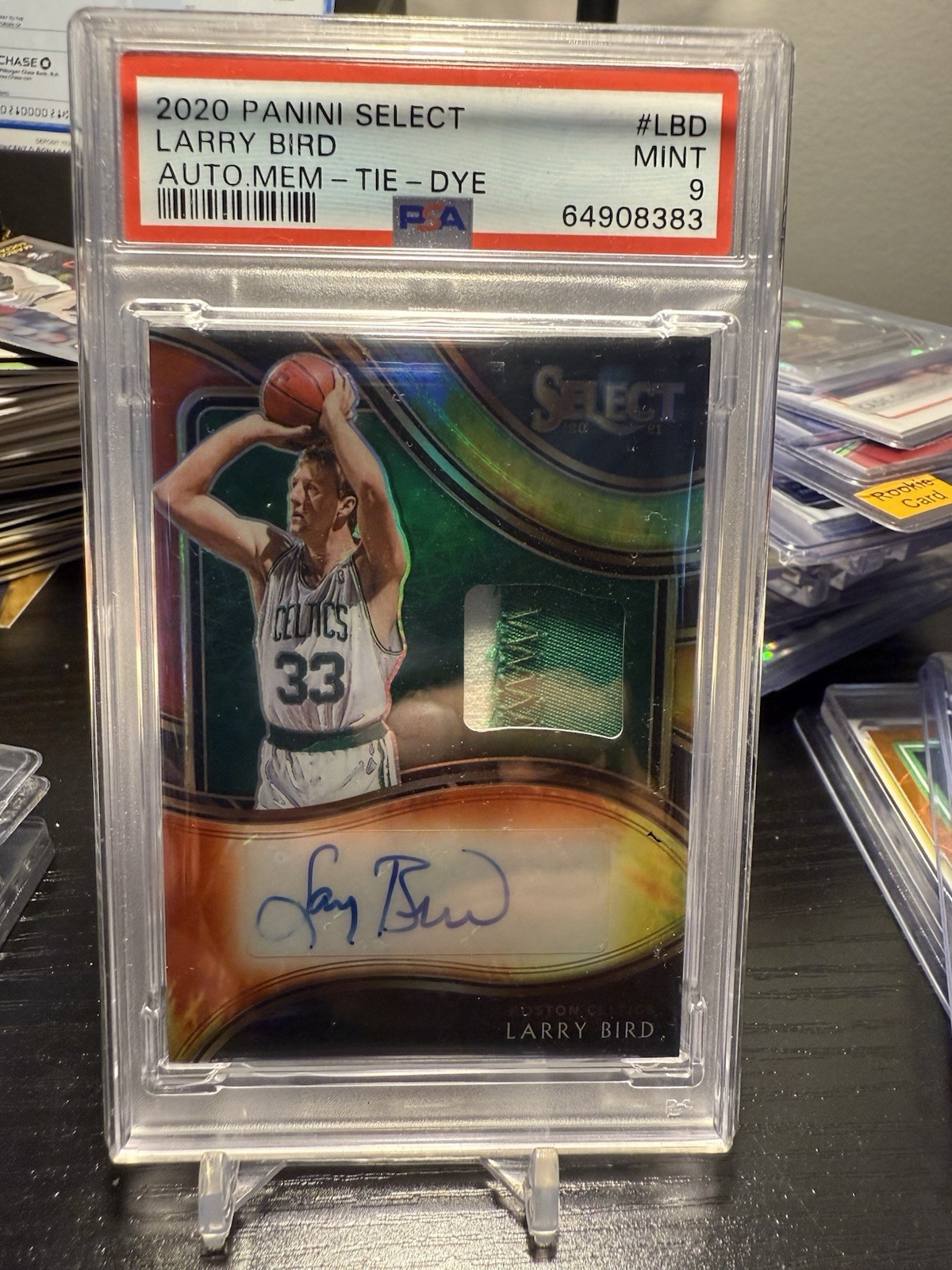 Larry Bird 2020 Select Auto-men -tie -dye 20/25 Psa 9 Pop 1 