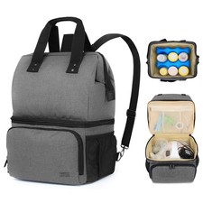 LUXJA Gray Multi-Wear Breast Pump Bag