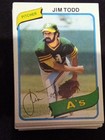 Photo of 1980 Topps #629 Jim Todd Oakland Athletics Baseball Card
