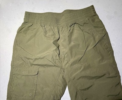 Columbia Pants Youth Medium Silver Ridge Pull On Cargo Nylon Ripstop