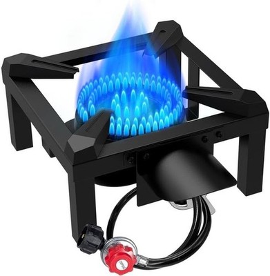 100,000 BTU Propane Burner   Outdoor Gas Stove for Camping & Cooking