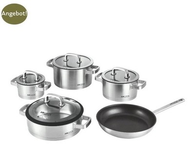 AM COOK SENNA S 9 plus Topfset 9-teilig | Von Muster Küche | Edelstahltöpfe