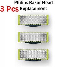 3X Philips OneBlade Razor Shaver QP2520/QP2630 Replacement Blade Head One Blade 4.97 per razor