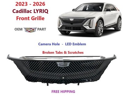2023 2024 2025 2026 Cadillac LYRIQ Front Grille LED Emblem Camera