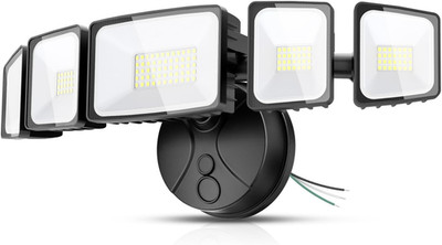 150W LED Flood Light, 15000LM Adjustable 5-Head Security Light, Waterproof