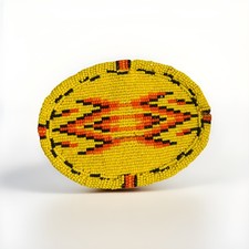 Native American beaded belt buckle. Hand crafted-one of a kind. Southwest motif