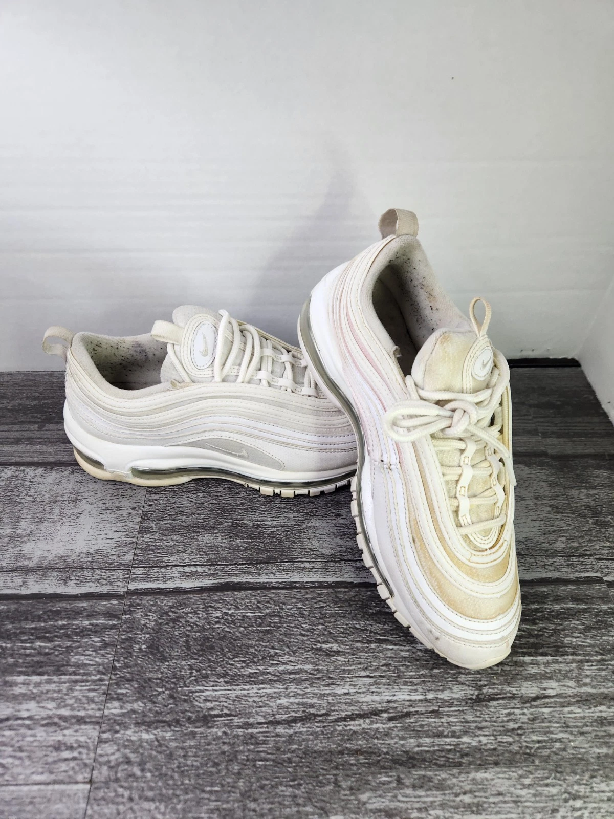 Taglia 5 (GS) Nike Air Max 97 Low Bianco Argento Metallizzato