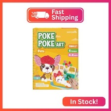 jackinthebox Poke Art Pets Crafts Kits for Children, Gifts Toys, Ages 4-8