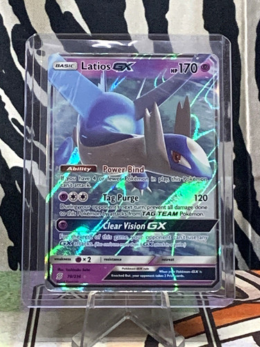 Latios GX 78/236 Holo GX Rare Unified Minds Pokemon LP-MP