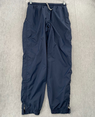 VINTAGE Nike Pants Adult Medium Blue Lined Jogger Pockets Swoosh Logo Mens M 90s