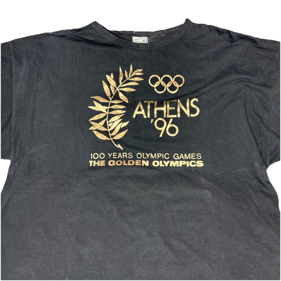 Camiseta Vintage Atenas 1996 100 Años Juegos Olímpicos de Oro Talla XL Foto 2 de 4