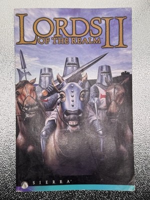 Lords of the Realm II (PC, 1996) Original User Manual Sierra Real Time Strategy