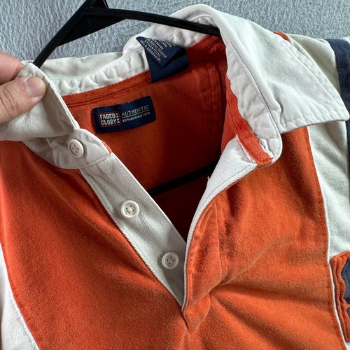 Vintage Faded Glory Rugby Shirt Mens XL Heavy Cotton Polo 90s Y2K Jersey - Picture 6 of 19