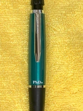 Paper Mate PhD Pencil.5mm Rare Forrest Green & Chrome Trim, New, Exceptional!