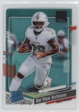 2023 Panini Clearly Donruss Rated Rookie De'Von Achane #59 1ko1
