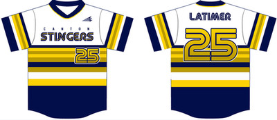 BEST PRICE Canton Stingers V-neck Jersey All sizes HOT NEW JTD074