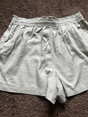 BNWT George Ladies Size 20 Green Linen Blend Pull On Shorts - Picture 11 of 13