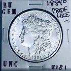 1884 O BU GEM MORGAN SILVER DOLLAR UNC MS+++ U.S. MINT RARE COIN 8181
