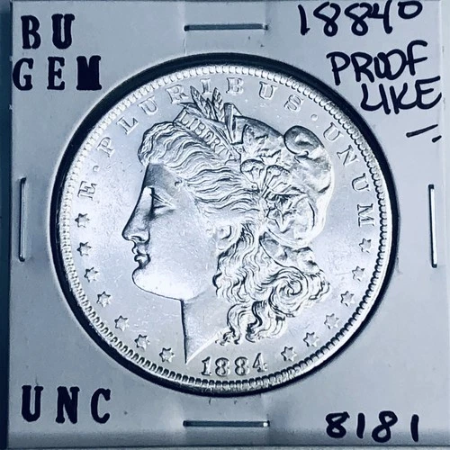 1884 O BU GEM MORGAN SILVER DOLLAR UNC MS+++ U.S. MINT RARE COIN 8181