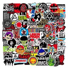 100PCS Rock Band Stickers Lot Punk Music Heavy Metal Bands Sticker Decal