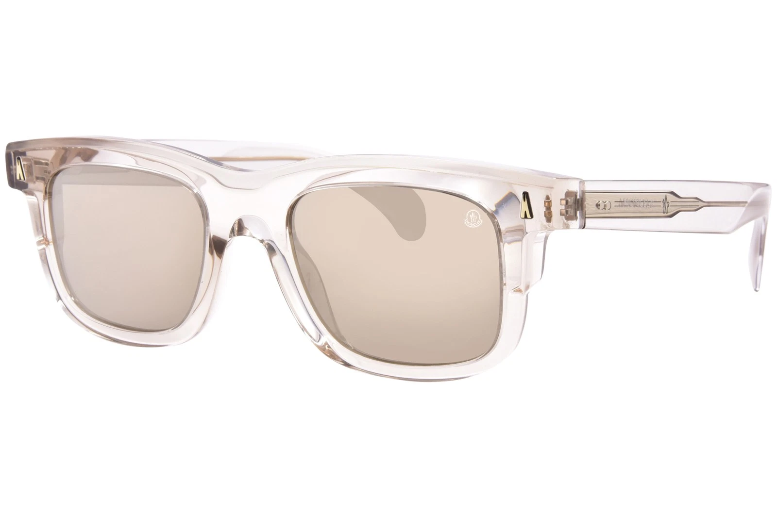 Moncler — Moncler Claro ME6004 30035A Sunglasses Transparent Butter/Grey/Gold Mirror 51mm