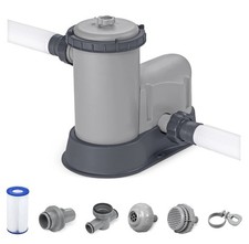 Bestway Flowclear 1,500 GPH 120V Above Ground Swimming Pool Filter Pump 58390E