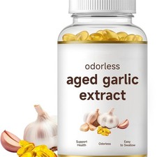 Aged Garlic Extract Softgels 120 Capsules Daily Immune Support Health Supplement