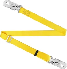 Trsmima Hunting Safety Harness, Tree Climbing Belt Restraint 6 feet, Yellow 