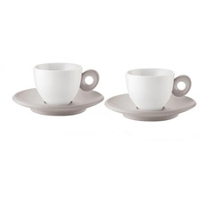 GUZZINI SET 2 TAZZINE CAFFÈ 50 ML CON PIATTINO - EVERYDAY