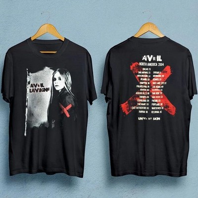 Avril Lavigne 2004 North American Tour 2side Shirt