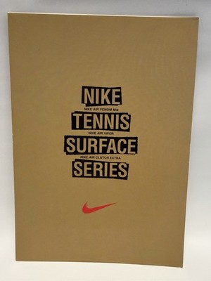 VTG 1990's Nike Tennis Brochure Japan Booklet Agassi Sampras Challenge Court