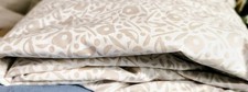 Classic Percale Duvet Cover Block Print Floral In Coral King/Cali King Size 60
