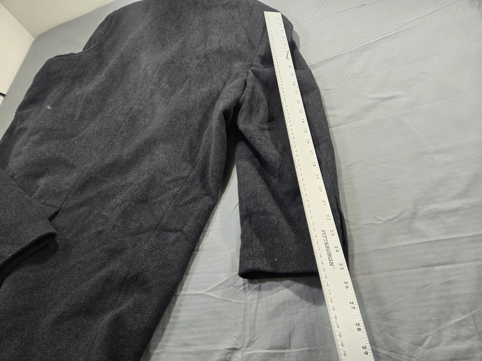 Ralph Lauren Coat Mens 48R Gray Cashmere Wool Italy Herringbone Jacket Over - Image 4 of 4