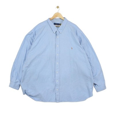 Ralph Lauren Oxford Hemd Herren Größe 5XB Blau Freizeit Langarm