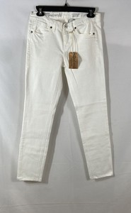 Madewell Women's White Cotton Blend Skinny Jeans NWT Sz 26x28