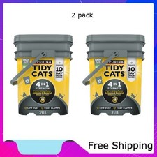 Purina Tidy Cats 4-in-1 Clumping Cat Litter, Odor Control, Low Dust, 2 pack