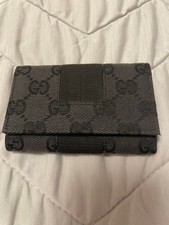 Rare Old GUCCI Key Case GG Canvas From JP