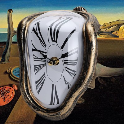 Melting Clock, Salvador Dali Melted Clock for Decorative Home Office Shelf De...