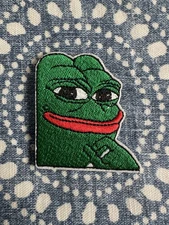 PEPE FROG KEK 2x2 Embroidered Morale Patch Hook Backing Brand New