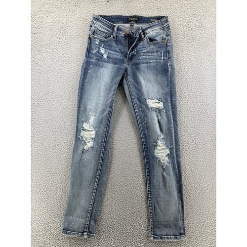 Judy Blue Jeans Womens 3/26 Dark Wash Skinny High Rise Stretch Denim Boutique