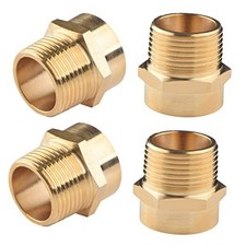 4 Pack G 3/4 BSP Female Thread to US 3/4 NPT Male 4 PACK 3/4" BSP x 3/4" NPT