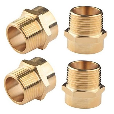  4 Pack G 3/4 (BSP) Female Thread to US 3/4 NPT Male 4 PACK 3/4'' BSP x 3/4'' NPT