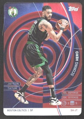 CZD12 - 2025 Topps Match Attax - Jayson Tatum #SH-JT - Scoring Hero - Blue & Red