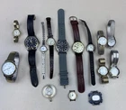 Vintage Mix Timex Wrist-Watches Lot of 15. 2 Working And Rest Need Batteries