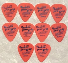 10 Vintage 1980 s D'Andrea - Pro Grip BRITES Guitar Picks .50 mm NOS- Peach