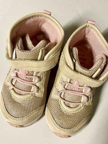 Stride Rite 360 6T girls Freya Fashion Sparkle Boots pink & champagne shoes - Picture 11 of 20