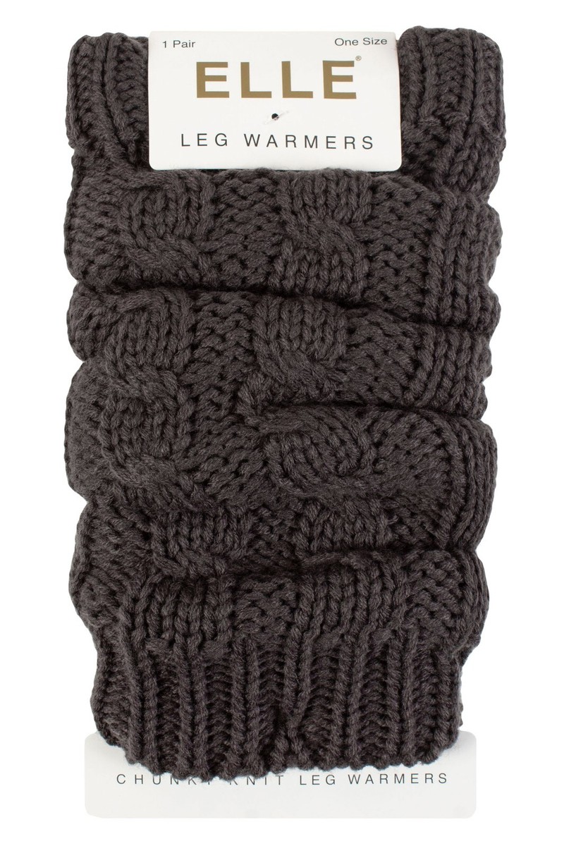 Women's Cable Knit Leg Warmers - 80s Retro Style, Black Contrast Trim, One Size Fits Most For Yoga, Dance, Winter - View #13